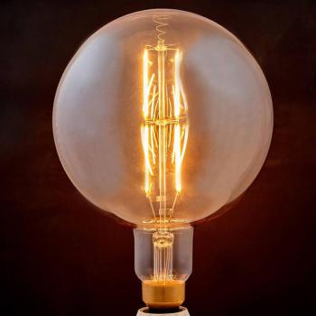 E27 LED lámpa izzósz 8W 800lm 1800K borostyán gömb kép