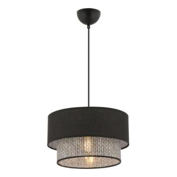  ECHO zsinóros függőlámpa 1xE27/60W/230V fekete/szürke  kép