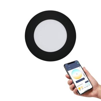 EGLO connect Fueva-Z süllyesztett lámpatest 12cm, fekete kép
