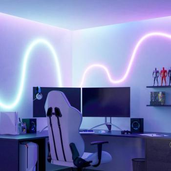 EGLO connect LED-csík Neon Stripe-Z, 3 M., RGB, CCT, fehér kép