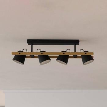 EGLO connect LED mennyezeti lámpa Hornwood-Z, 4-lámpás, fekete kép