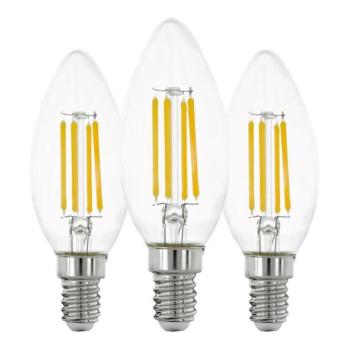 Eglo KÉSZLET 3x LED Izzó VINTAGE C35 E14/7W/230V 2700K  kép