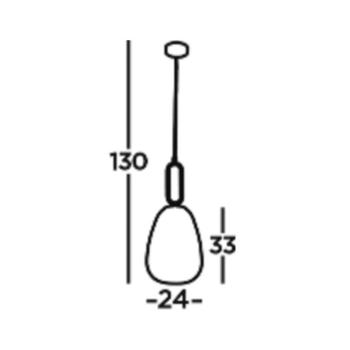 Elixir függőlámpa, nikkel színű/tiszta, üveg, Ø 24 cm, E27 kép