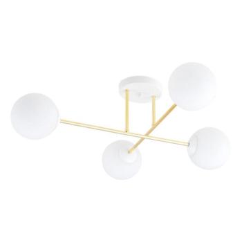 EMIBIG Csillár rúdon  MAGNUM 4xE14/10W/230V fehér/arany  kép
