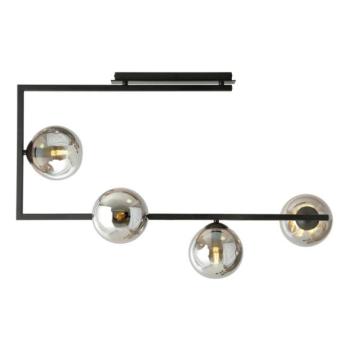 EMIBIG Csillár rúdon SOMA 4xE14/10W/230V fekete/szürke  kép