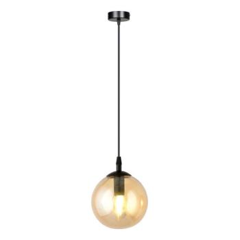EMIBIG Csillár zsinóron COSMO 1xE14/10W/230V átm. 14 cm fekete/bézs  kép