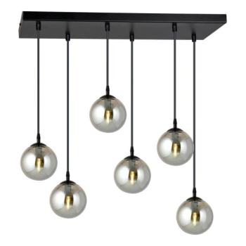EMIBIG Csillár zsinóron COSMO 6xE14/10W/230V fekete/szürke  kép