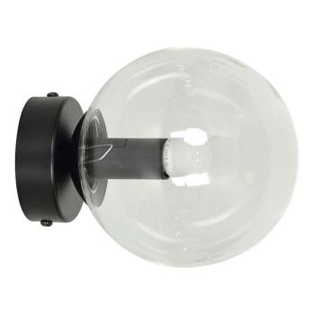 EMIBIG Fali lámpa ROSSI 1xE14/10W/230V fekete/átlátszó  kép