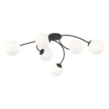 EMIBIG Felületre szerelhető csillár  VIBRA 6xE14/10W/230V fekete/fehér  kép
