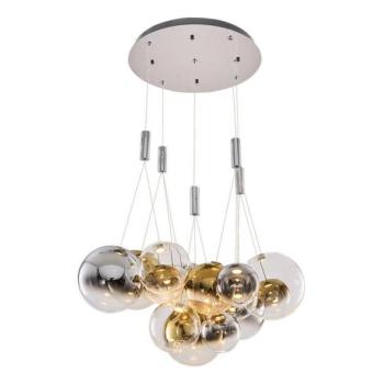  ENNA LED csillár kábelen függesztett 15×G9/5W/230V 3000K füstszínű/arany  kép