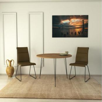  Étkezőasztal SANDALF 75x90 cm barna  kép