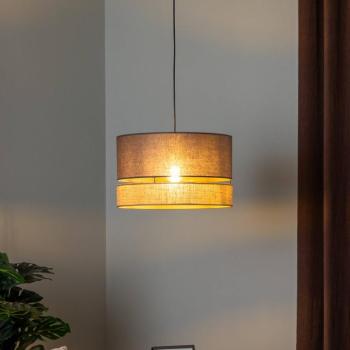 Euluna Levo lógó világítás, Ø 40 cm, juta/földbarna kép
