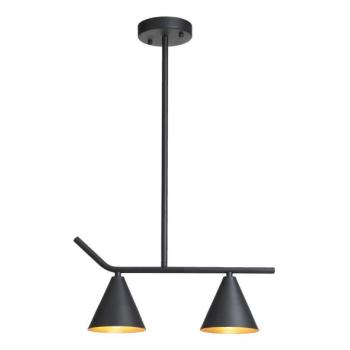 Eurolamp Csillár rúdon 2xE27/40W/230V fekete  kép