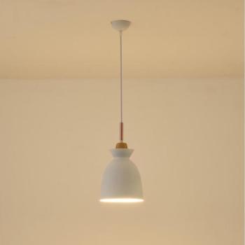 Eurolamp Csillár zsinóron 1xE27/15W/230V fehér átm. 19,5 cm  kép