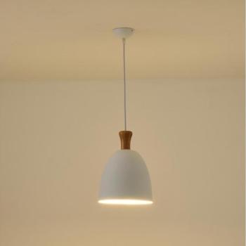 Eurolamp Csillár zsinóron 1xE27/15W/230V fehér átm. 23 cm  kép