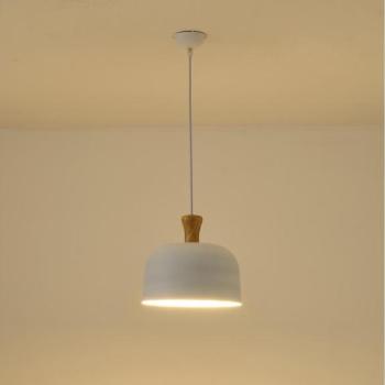 Eurolamp Csillár zsinóron 1xE27/15W/230V fehér átm. 27 cm  kép