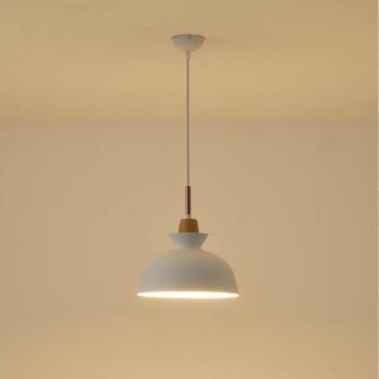 Eurolamp Csillár zsinóron 1xE27/15W/230V fehér átm. 28 cm  kép
