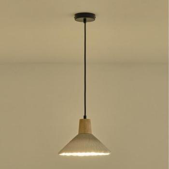 Eurolamp Csillár zsinóron 1xE27/15W/230V krémes  kép