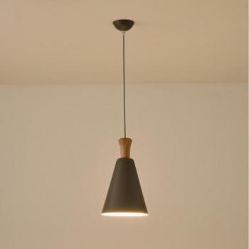 Eurolamp Csillár zsinóron 1xE27/15W/230V szürke átm. 20 cm  kép