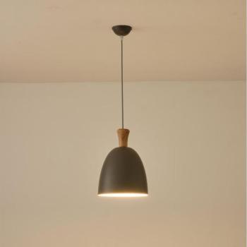Eurolamp Csillár zsinóron 1xE27/15W/230V szürke átm. 23 cm  kép