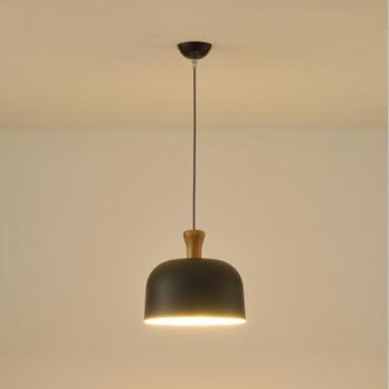 Eurolamp Csillár zsinóron 1xE27/15W/230V szürke átm. 27 cm  kép