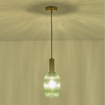 Eurolamp Csillár zsinóron 1xE27/15W/230V zöld 13 cm  kép