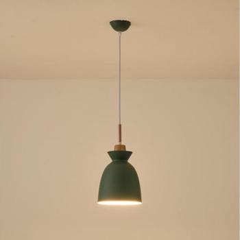 Eurolamp Csillár zsinóron 1xE27/15W/230V zöld átm. 19,5 cm  kép
