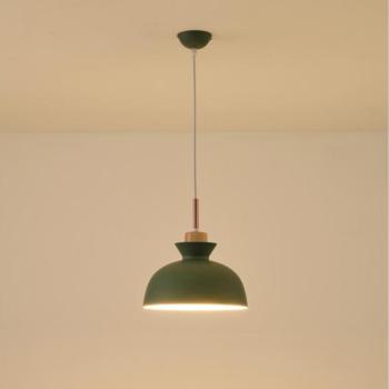 Eurolamp Csillár zsinóron 1xE27/15W/230V zöld átm. 28 cm  kép