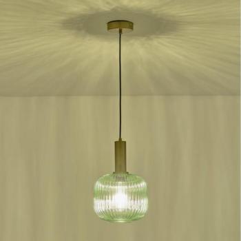 Eurolamp Csillár zsinóron 1xE27/15W/230V zöld pr. 20 cm  kép