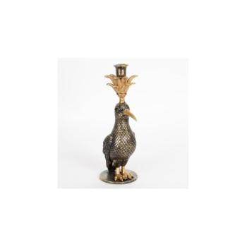 Eurolamp Dekor Gyertyatartó 32,5x15,5x11 cm fekete/arany  kép
