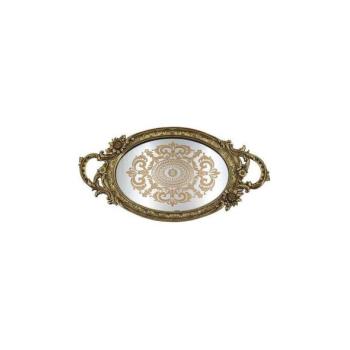 Eurolamp Dekoratív tálca 46,5x24,4 cm arany  kép