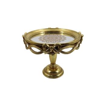 Eurolamp Dekoratív tálca átm. 25,5 cm arany  kép
