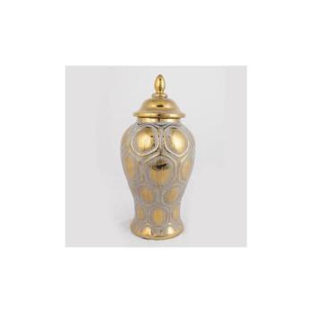 Eurolamp Kerámia tégely 33,8x16 cm arany/ezüst  kép
