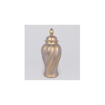Eurolamp Kerámia tégely 40,8x17,5 cm arany/szürke  kép