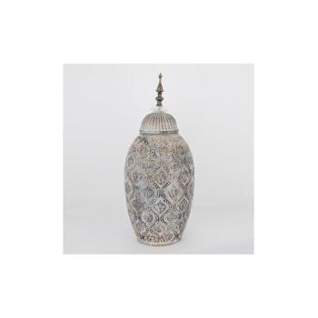Eurolamp Kerámia tégely 47x20,5x15,5 cm szürke  kép