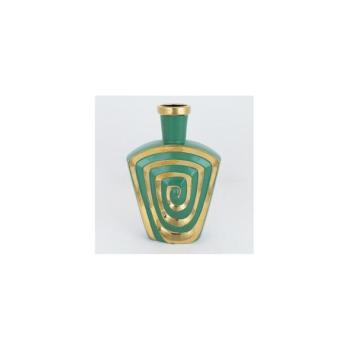 Eurolamp Kerámia váza 30x20,2 cm zöld/arany  kép