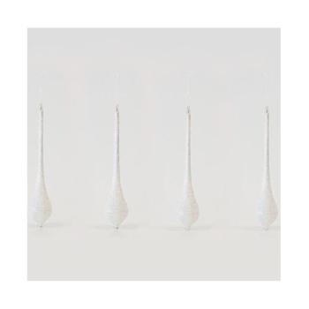 Eurolamp KÉSZLET 4x Karácsonyfa dísz 30 cm fehér  kép