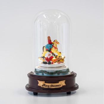 Eurolamp LED Animált karácsonyi dekoráció zenével 8xLED/3xAAA meleg fehér  kép