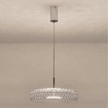 Eurolamp LED Csillár zsinóron LED/10W/230V 3000K fényezett króm átm. 35 cm  kép