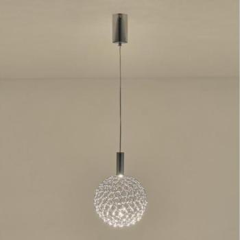 Eurolamp LED Csillár zsinóron LED/6,3W/230V 3000K fényezett króm átm. 25 cm  kép