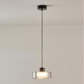 Eurolamp LED Csillár zsinóron LED/8W/230V 3000K fekete/füstös pr. 20 cm  kép