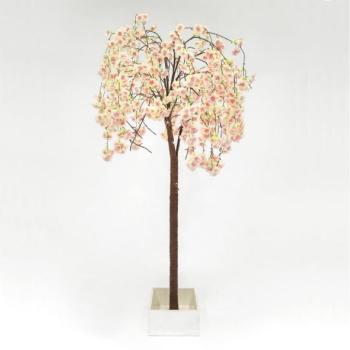 Eurolamp LED karácsonyi dekorációs műfenyő CHERRY TREE 84xLED/230V 1,7 m cseresznye  kép