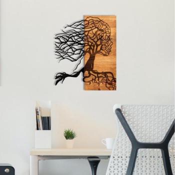  Fali dekoráció 47x58 cm Életfa fa/fém kivitelben  kép