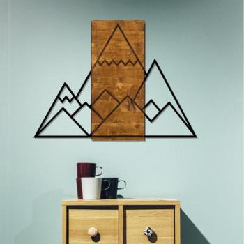  Fali dekoráció 78x58 cm hegy fa/fém  kép