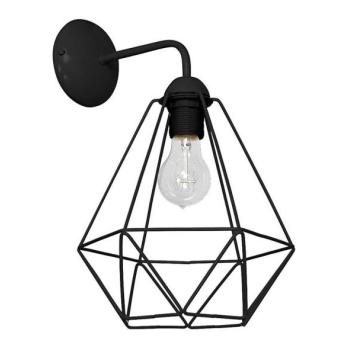  Fali lámpa BASKET 1xE27/60W/230V fekete  kép