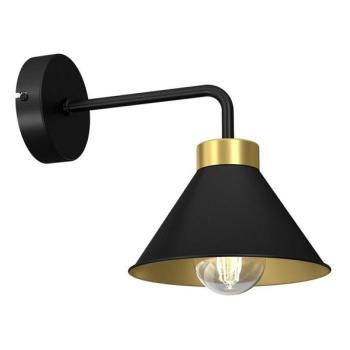  Fali lámpa DEMET 1xE27/60W/230V fekete/arany  kép