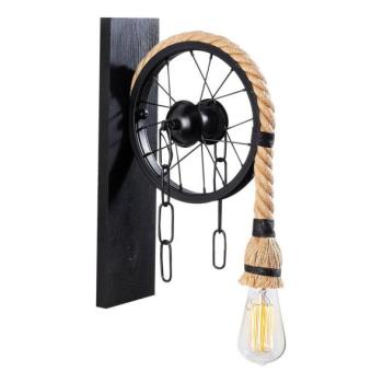 Fali lámpa EREBOS 1xE27/40W/230V fekete/barna  kép