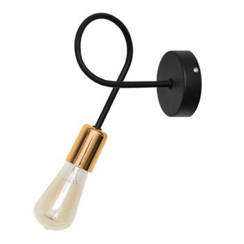  Fali lámpa TUBE 1xE27/15W/230V fekete  kép