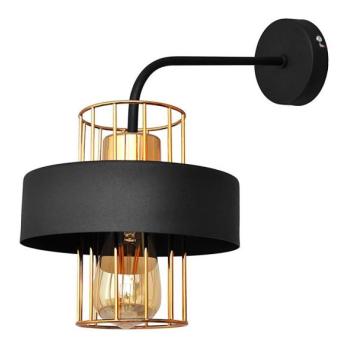  Fali lámpa VOLTA 1xE27/15W/230V 34 cm fekete/arany  kép