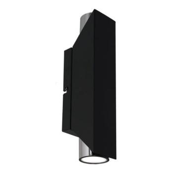  Fali lámpa WALL 2xGU10/8W/230V fekete/fényes króm  kép